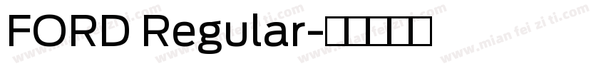 FORD Regular字体转换
